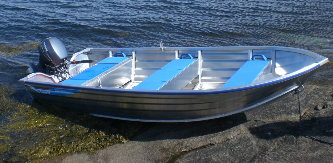 Aluminiumsbåt i saltvann Aluminiumsbåt i saltvann